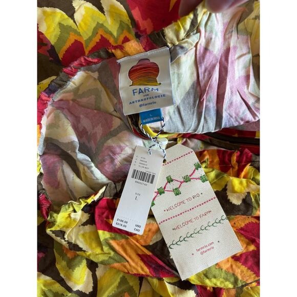 FARM RIO X ANTHROPOLOGIE FRUIT PRINT HALTER JUMPSUIT NWT SIZE LARGE - Picture 9 of 11